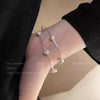 Copper Geometric Doublelayer Stacked Electroplated Women's Bracelet
