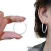 Copper Geometric Electroplated Round Earrings For Women