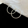 Copper Geometric Electroplated Round Earrings For Women