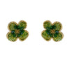 Copper Geometric Flower Electroplated Women's Earrings