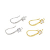 Copper Geometric Handmade Ear Hooks Earrings Accessories Electroplated With 18K Real Gold And Micropaved Zircon