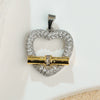 Copper Geometric Heart Fashion Jewelry Accessories With Electroplating For Women