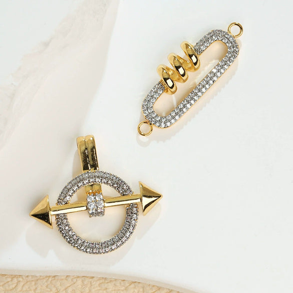 Copper Geometric Heart Fashion Jewelry Accessories With Electroplating For Women