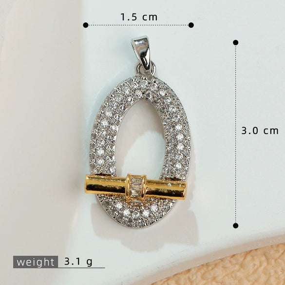 Copper Geometric Heart Fashion Jewelry Accessories With Electroplating For Women