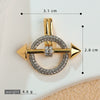 Copper Geometric Heart Fashion Jewelry Accessories With Electroplating For Women