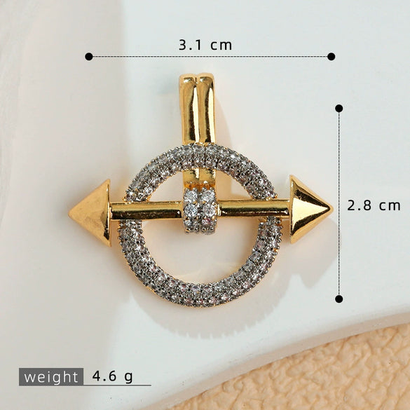 Copper Geometric Heart Fashion Jewelry Accessories With Electroplating For Women