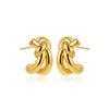 Copper Geometric Knotted Braided Electroplated Unisex Earrings