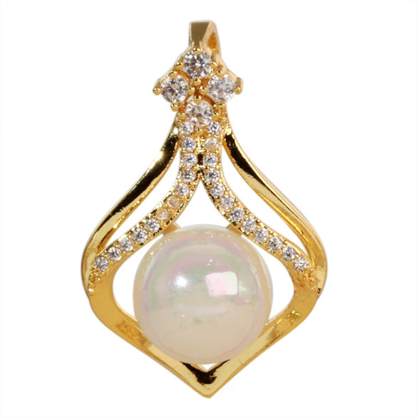 Copper Geometric Micropaved Jewelry Accessories Pendant For Women