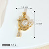 Copper Geometric Micropaved Jewelry Accessories Pendant For Women