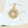 Copper Geometric Micropaved Jewelry Accessories Pendant For Women