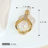 Copper Geometric Micropaved Jewelry Accessories Pendant For Women
