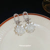 Copper Geometric Pearl Set Women's Earrings With Highend Feel