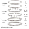 Copper Geometric Round Bead Stacking Elastic Bracelets For Women Purely Handmade Minimalist Jewelry