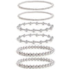 Copper Geometric Round Bead Stacking Elastic Bracelets For Women Purely Handmade Minimalist Jewelry