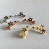 Copper Geometric Star Earrings Fresh Simple Fashion Trend Ear Jewelry