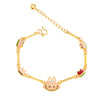 Copper Geometric Style Electroplated Cat Bracelet For Girlfriend