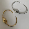 Copper Gold Plated Silver Plated Casual Simple Style Commute Polishing Hand Bangle