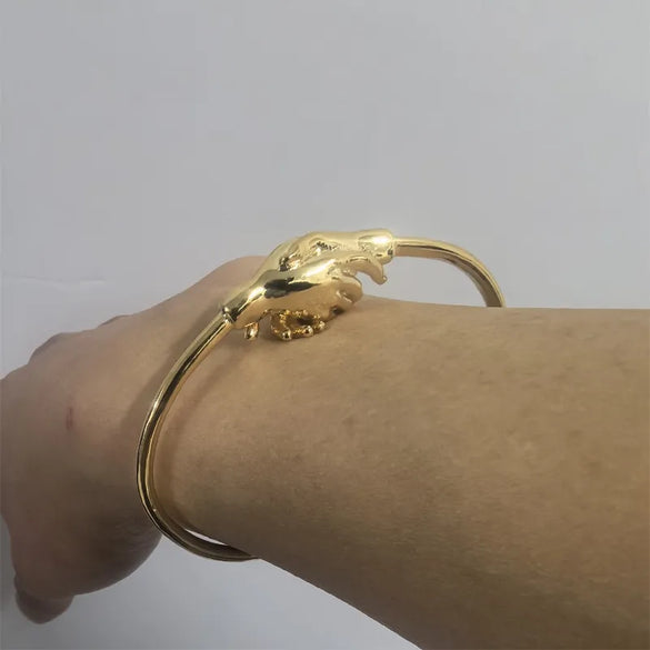 Copper Gold Plated Silver Plated Casual Simple Style Commute Polishing Hand Bangle