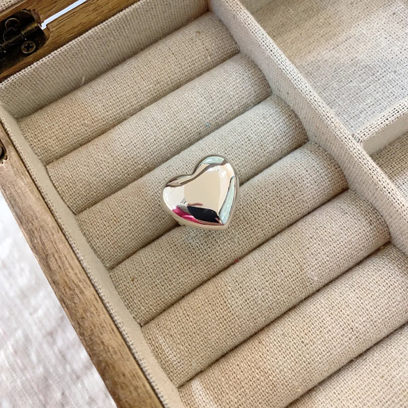 Copper Gold Plated Silver Plated Casual Simple Style Heart Shape Open Rings