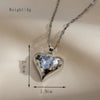 Copper Gold Plated Simple Style Classic Style Plating Inlay Heart Shape Zircon Pendant Necklace