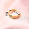 Copper Gold Plated Sun Heart Shape Zircon Adjustable Ring