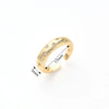 Copper Gold Plated Sun Heart Shape Zircon Adjustable Ring