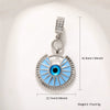 Copper Goldplated Devil's Eye Dripping Oil Totem Necklace Pendant Round Rectangular Tag Zircon Jewelry