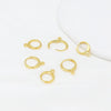 Copper Goldplated Handmade Circle Earring Accessories