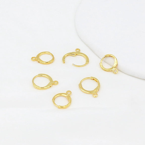 Copper Goldplated Handmade Circle Earring Accessories