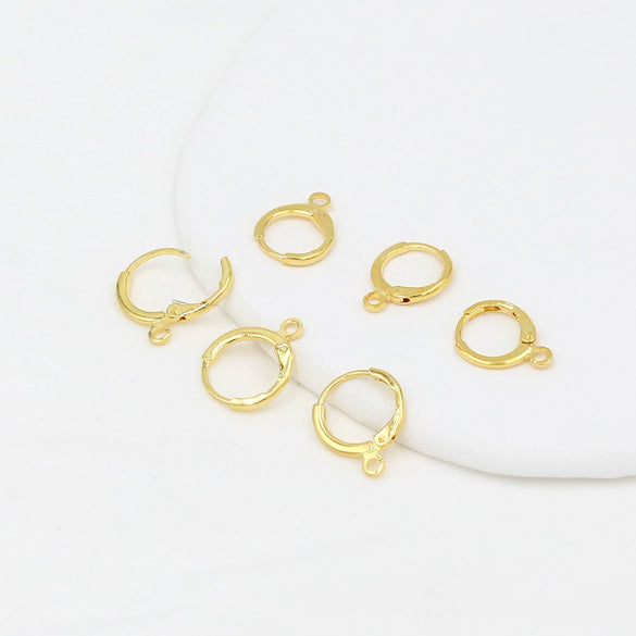 Copper Goldplated Handmade Circle Earring Accessories