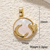 Copper Goldplated Heartshaped Pendant For Necklace And Bracelet Diy Accessories With Zirconia Inlay And Little Fragrance Style