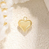 Copper Goldplated Heartshaped Pendant For Necklace And Bracelet Diy Accessories With Zirconia Inlay And Little Fragrance Style