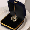 Copper Goldplated Heartshaped Tree Of Life Necklace Pendant For Women With Electroplating Treatment