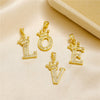 Copper Goldplated Inlaid Zircon Crown Pendant Accessories Handmade Necklace Bracelet