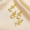 Copper Goldplated Inlaid Zircon Crown Pendant Accessories Handmade Necklace Bracelet