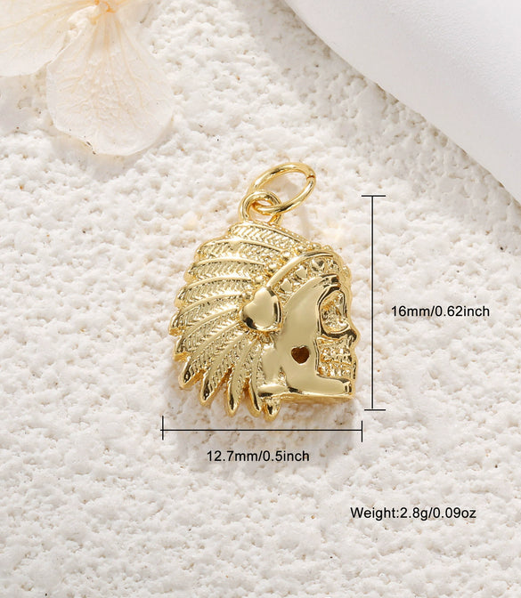 Copper Goldplated Jewelry Pendant With Scissors Rugby Helmet And Ancient Silver Shield Shapes Electroplated