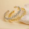 Copper Goldplated Starshaped Fivepointed Star Bracelet Electroplated Simple Animal Style