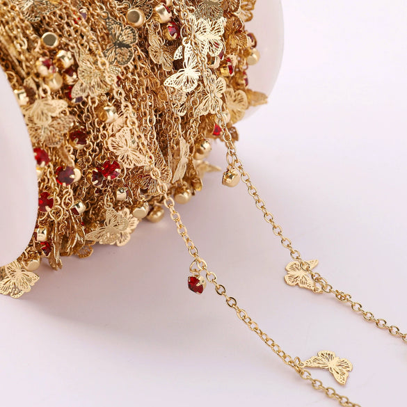 Copper Handmade Jewelry Materials Butterfly Tail Chain For Clavicle Chain Bracelet Necklace
