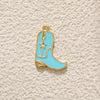 Copper Hat Boots Pendant With Dripping Oil Design And Vacuum Plating In 18K Gold Color