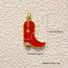 Copper Hat Boots Pendant With Dripping Oil Design And Vacuum Plating In 18K Gold Color