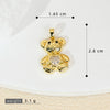 Copper Heartshaped Bear Pendant Jewelry With Animals Zodiac Pattern Electroplated Diy Accessories