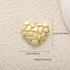 Copper Heartshaped Geometric Cross Love Necklace Pendant With Zircon And Electroplating