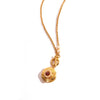 Copper Heartshaped Openable Photo Box Pendant Necklaces Electroplating Light Luxury Geometric Twist Chain