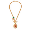 Copper Heartshaped Openable Photo Box Pendant Necklaces Electroplating Light Luxury Geometric Twist Chain