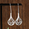 Copper Hollow Leaf Geometric Style Electroplated Women's Earrings