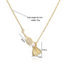 Copper Inlaid Pearl Badminton Table Tennis Racket Style Necklace Set For Women