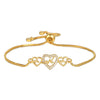 Copper Inlaid Zircon Electroplated Evil Eye And Heart World Tree Bracelet For Women And Unisex