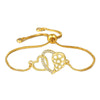 Copper Inlaid Zircon Electroplated Evil Eye And Heart World Tree Bracelet For Women And Unisex
