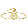 Copper Inlaid Zircon Electroplated Evil Eye And Heart World Tree Bracelet For Women And Unisex