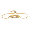 Copper Inlaid Zircon Electroplated Evil Eye And Heart World Tree Bracelet For Women And Unisex